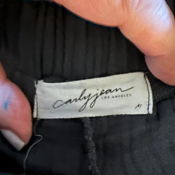 CJLA Carly Jean Los Angeles Halston Cotton Navy Blue Shorts Size Medium - Picture 4 of 6